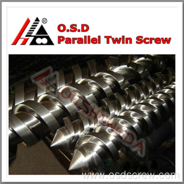 Twin parallel screw barrel for pvc pelletizing extruder/High output parallel screw barrel